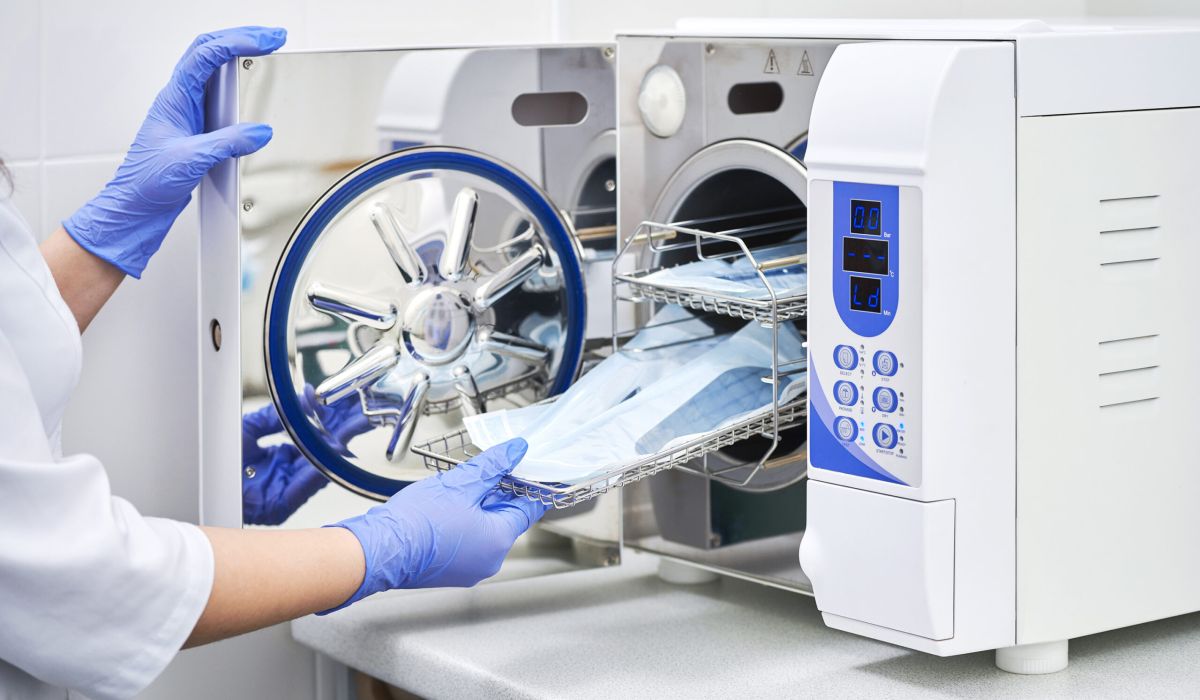 máquina autoclave para desinfección