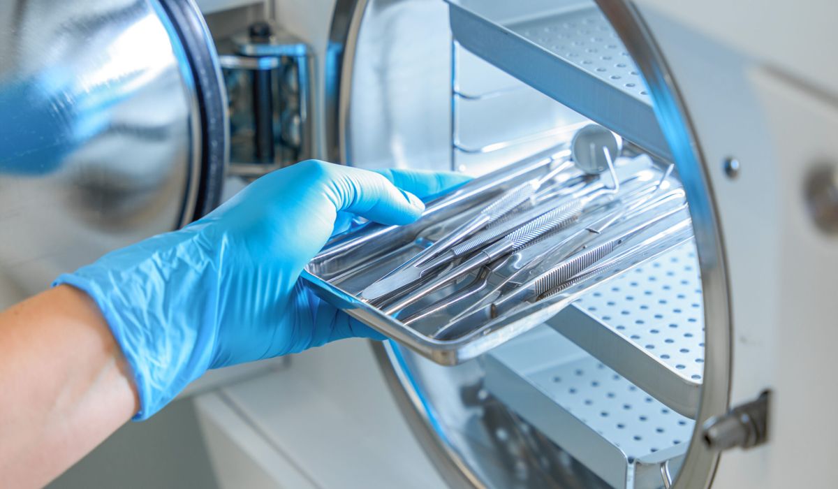 máquina autoclave para desinfección