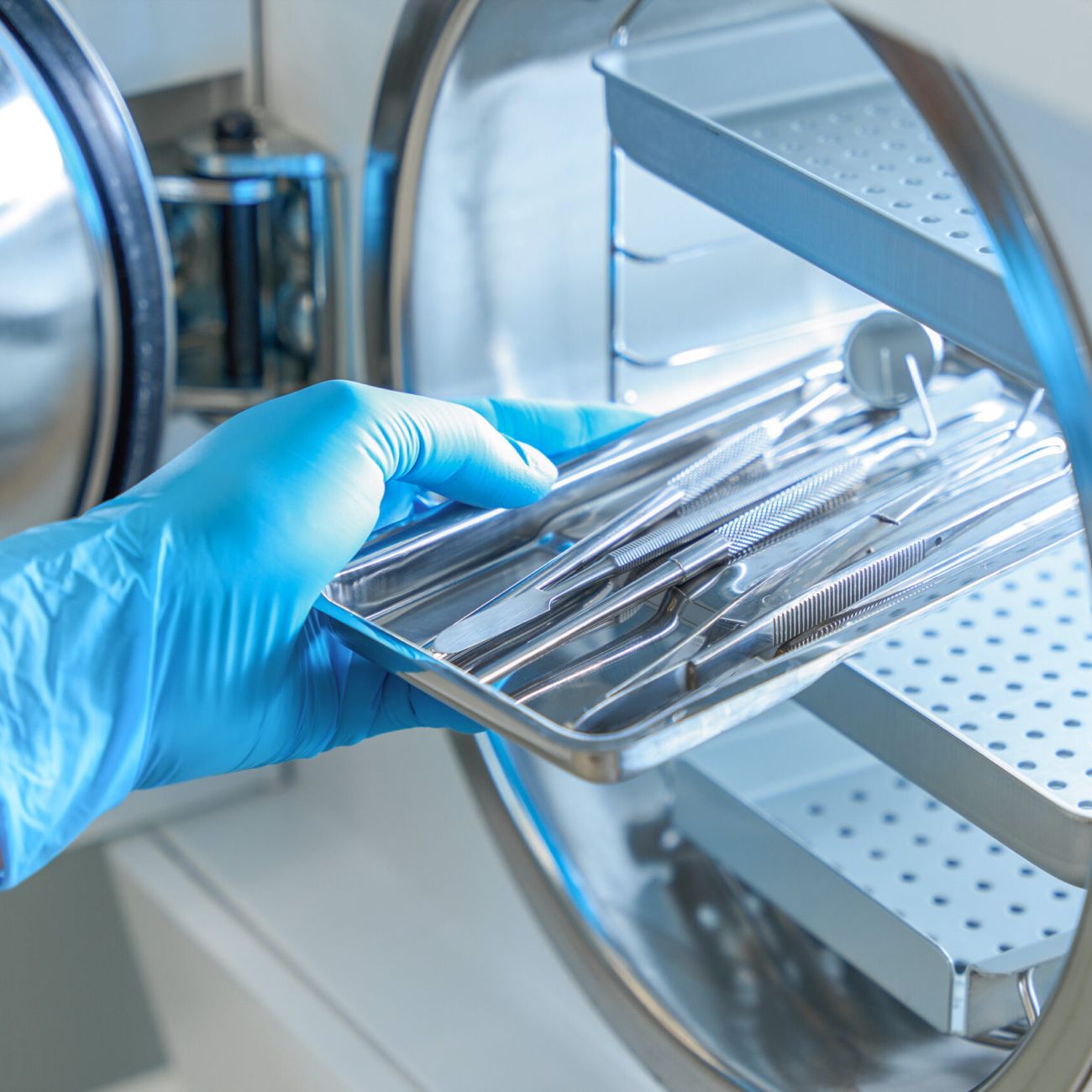 Foto de máquina de esterilizar autoclave