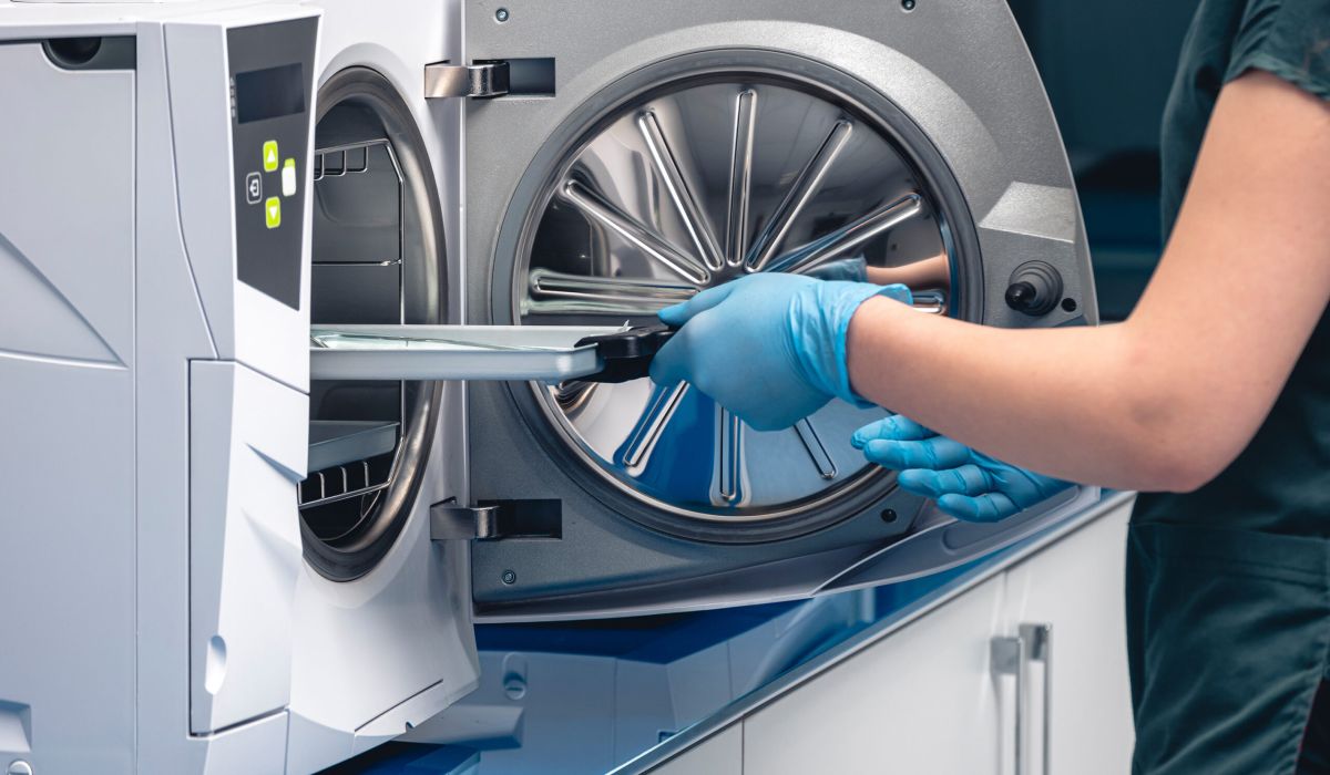 máquina autoclave para desinfección