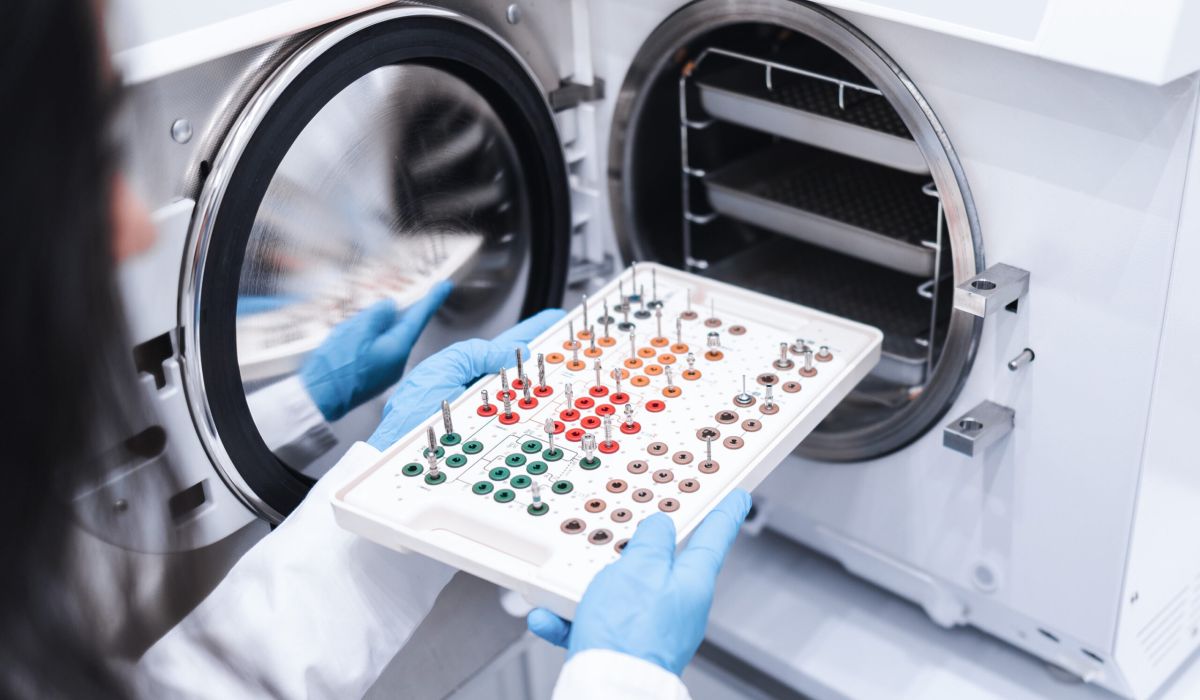 máquina autoclave para desinfección